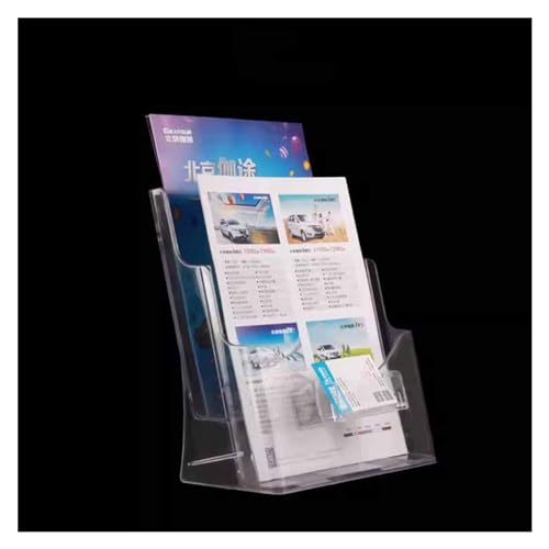 Acryl-Regale, Transparenter Zeitschriftenständer, Vitrine, Wanddekorationsaufbewahrung(Style3,2F) von CRYSEU