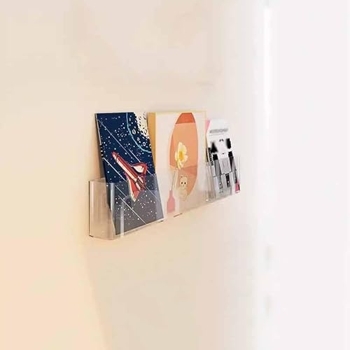 Acryl-Regale, Unsichtbares schwebendes Wandregal, Bücherregal, Bücherregal(4pcs) von CRYSEU