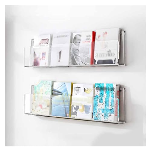 Acryl-Regale, Wandmontiertes Bücherregal, 2 Stück(5mm,30cm/11.8in) von CRYSEU