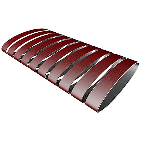 Bandas de lijado, 10 stücke 25X330mm/15X330mm Schleifmittel for Winkelschleifer 60-1000 Körnung Schleifen und Polieren Ersatz Schleifpapier(25x330mm) von CRYSEU