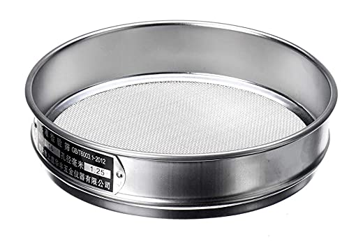 Garten-Sieb, 1 stück Standard-Labor-Testsieb 304 SUS Filter Mesh Chroming Rahmen Probenahme Inspektion Pharmakopöe Sieb Durchmesser 20 cm 12-200 Mesh(18 mesh(1.0mm)) von CRYSEU