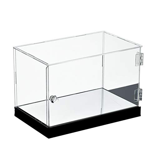 Klare Acryl-Display-Boxen, Acryl-Vitrine mit verspiegeltem Boden, transparent, mehrere Größen for Sammlerstücke, Figuren, Modelle(Clear,30x25x40CM) von CRYSEU