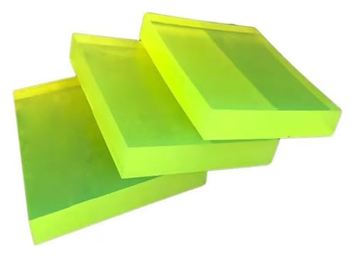Neopren-Gummiplatten, 3 STÜCKE quadratische PU-Dämpfungsplatte, 100 x 100 mm, 200 x 200 mm Stanzplatte, Rindersehnenplatte(200 * 200 * 20mm) von CRYSEU