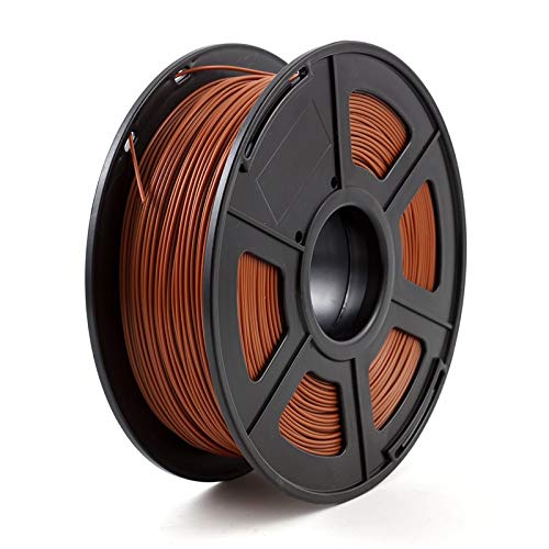 PLA-Filament, 3D-Druckerfilament ABS 1,75 mm 1 kg/2,2 lb ABS-Kunststoff-Verbrauchsmaterial for 3D-Drucker und 3D-Stift(Brown) von CRYSEU