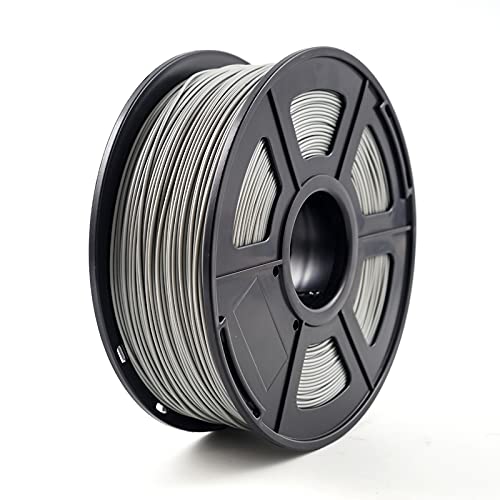 PLA-Filament, 3D-Druckerfilament ABS 1,75 mm 1 kg/2,2 lb ABS-Kunststoff-Verbrauchsmaterial for 3D-Drucker und 3D-Stift(Grey) von CRYSEU
