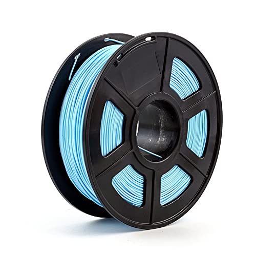 PLA-Filament, 3D-Druckerfilament ABS 1,75 mm 1 kg/2,2 lb ABS-Kunststoff-Verbrauchsmaterial for 3D-Drucker und 3D-Stift(Light Blue) von CRYSEU