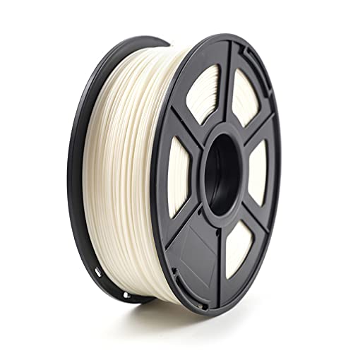 PLA-Filament, 3D-Druckerfilament ABS 1,75 mm 1 kg/2,2 lb ABS-Kunststoff-Verbrauchsmaterial for 3D-Drucker und 3D-Stift(Natural) von CRYSEU