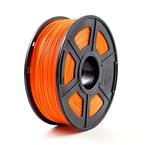 PLA-Filament, 3D-Druckerfilament ABS 1,75 mm 1 kg/2,2 lb ABS-Kunststoff-Verbrauchsmaterial for 3D-Drucker und 3D-Stift(Orange) von CRYSEU