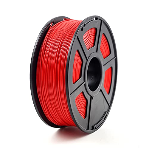 PLA-Filament, 3D-Druckerfilament ABS 1,75 mm 1 kg/2,2 lb ABS-Kunststoff-Verbrauchsmaterial for 3D-Drucker und 3D-Stift(Red) von CRYSEU