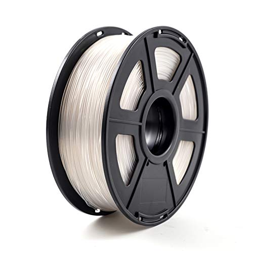 PLA-Filament, 3D-Druckerfilament ABS 1,75 mm 1 kg/2,2 lb ABS-Kunststoff-Verbrauchsmaterial for 3D-Drucker und 3D-Stift(Transparent) von CRYSEU