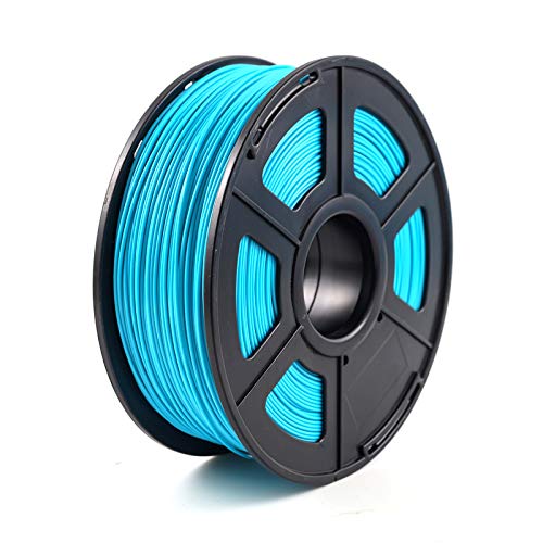 PLA-Filament, 3D-Druckerfilament ABS 1,75 mm 1 kg/2,2 lb ABS-Kunststoff-Verbrauchsmaterial for 3D-Drucker und 3D-Stift(Water Blue) von CRYSEU
