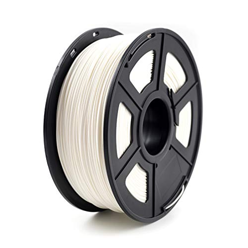PLA-Filament, 3D-Druckerfilament ABS 1,75 mm 1 kg/2,2 lb ABS-Kunststoff-Verbrauchsmaterial for 3D-Drucker und 3D-Stift(White) von CRYSEU