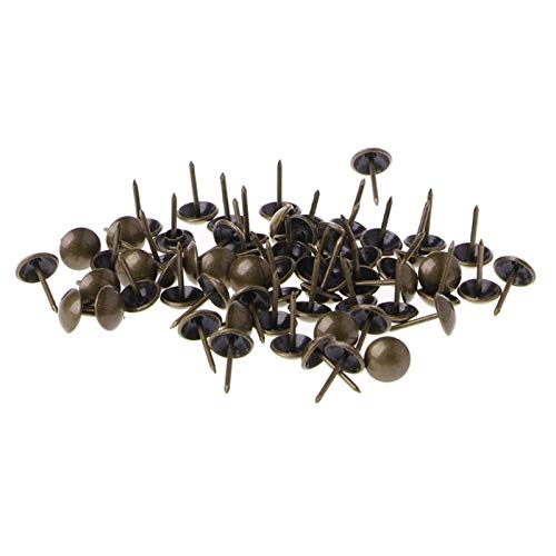 Polstermöbel-Nägel, 100 stücke Antike Messing Polster Nägel Möbel Tacks Pushpins Hardware Decor Üblichen(Bronze) von CRYSEU