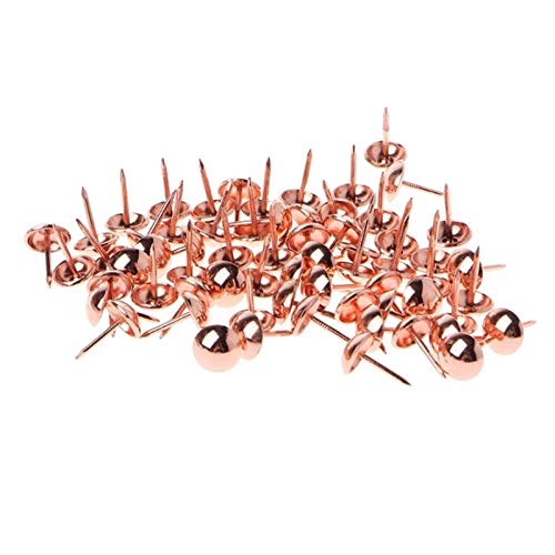 Polstermöbel-Nägel, 100 stücke Antike Messing Polster Nägel Möbel Tacks Pushpins Hardware Decor Üblichen(Rose Gold) von CRYSEU