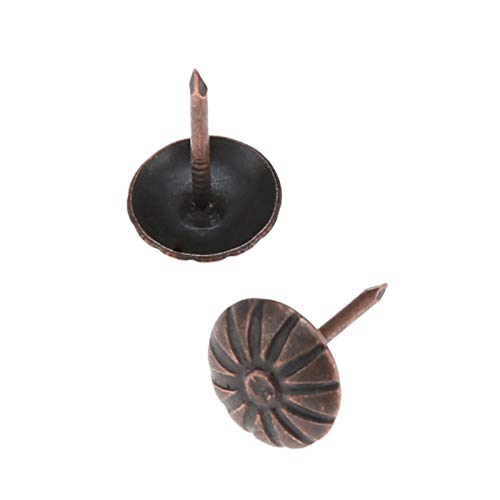 Polstermöbel-Nägel, 200 Stücke Antike Rote Polsternägel Schmuckschatulle Box Tür Sofa Möbel Dekoration Nägel Reißzwecke 11x17mm Übliche Polstermöbel-Nägel, 200 Stücke Antike Rote Polsternägel Schmuckschatulle Box Tür Sofa Möbel Dekoration Nägel Reißzwecke 11x17mm Übliche von CRYSEU