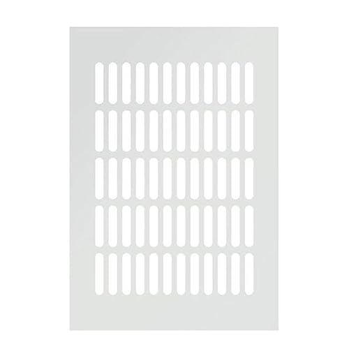 Soffit-Lüftungsabdeckung, Aluminiumlegierung Rechteckige Entlüftungsbreite 7,87 Zoll Kleiderschrank Schuhschrank Belüftung Auspuff Soffit-Lüftungsabdeckung, Aluminiumlegierung Rechteckige Entlüftungsbreite 7,87 Zoll Kleiderschrank Schuhschrank Belüftung Auspuff von CRYSEU