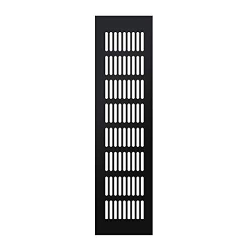 Soffit-Lüftungsabdeckung, Lüftungsgitter aus Aluminiumlegierung, schwarz, mehrere Größen(80x400mm) von CRYSEU