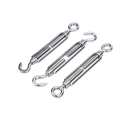 Spannschraube, 5PCsSteel Spannschloss Einstellen Haken Ring Schraube Draht Seil Spanner Anziehen Kabel Schraube Stecker Frühling Metall(Cc Type,M6) von CRYSEU