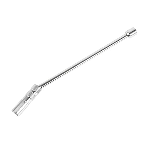 Universalgelenk Drehbar, 14/16 mm Universalgelenk, drehbar, magnetische Zündkerzenhülse, Steckschlüssel, 3/8-Zoll-Antrieb, 12- und 6-Punkt, dünnwandiges Auto-Entfernungswerkzeug(Long,16mm) von CRYSEU