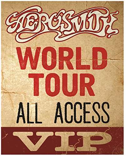 Kristall Art Mal 30,5 x 38,1 cm Aerosmith World Tour Metall Schild, Multi Colored, 30,5 x 38,1 cm von CRYSTAL ART