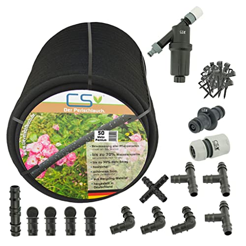 50m CS Perlschlauch Premium Set zur Gartenbewässerung von Beeten und Pflanzen mit hoher Wasserersparnis bis zu 70% bei unterirdischer Verlegung 50m CS Perlschlauch Premium Set zur Gartenbewässerung von Beeten und Pflanzen mit hoher Wasserersparnis bis zu 70% bei unterirdischer Verlegung von CS Bewässerungssysteme GmbH