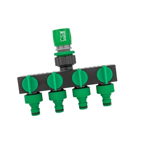 CS 4-Fach Verteiler mit Schnellschlauchstück - Effiziente Wasserverteilung für Ihren Garten von CS Bewässerungssysteme GmbH
