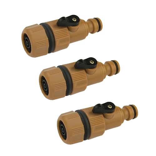 CS Regulierventil Durchflussreduziert 3er-Set für die einfache Gartenbewässerung mit CS Perlschlauch/Gartenschlauch/Tropfschlauch/Schwitzschlauch von CS Bewässerungssysteme GmbH