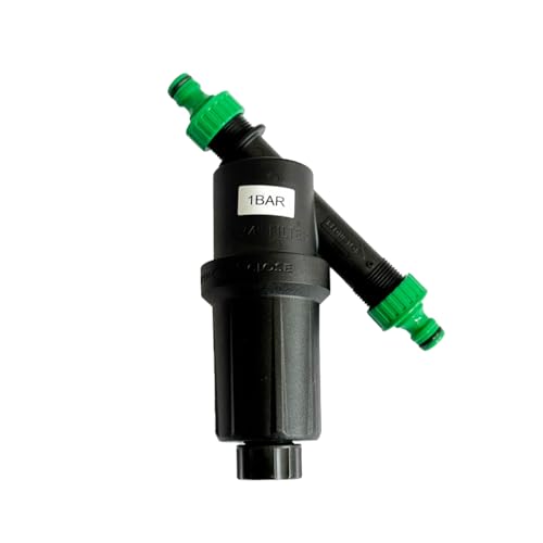 Wasserfilter 125 micron mit Druckminderer 1.0 bar und Hahnanschluss für die Gartenbewässerung mit CS Perlschlauch/Gartenschlauch von CS Bewässerungssysteme GmbH