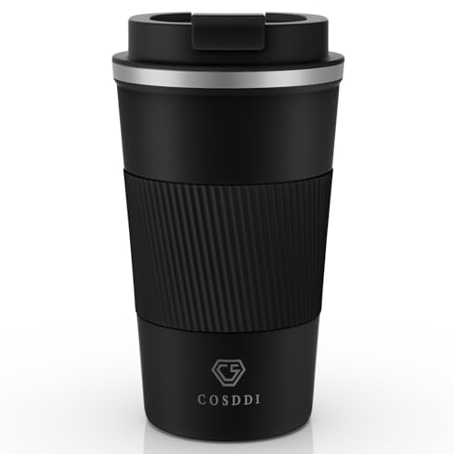 CS COSDDI Thermobecher- Isolierbecher, Edelstahl Travel Mug, 18oz/510ml Vakuum auslaufsicher Reisebecher mit Deckel, Autobecher, doppelwandig isoliert für Wasser und Tee, Kaffee-to-go Becher CS COSDDI Thermobecher- Isolierbecher, Edelstahl Travel Mug, 18oz/510ml Vakuum auslaufsicher Reisebecher mit Deckel, Autobecher, doppelwandig isoliert für Wasser und Tee, Kaffee-to-go Becher von CS COSDDI