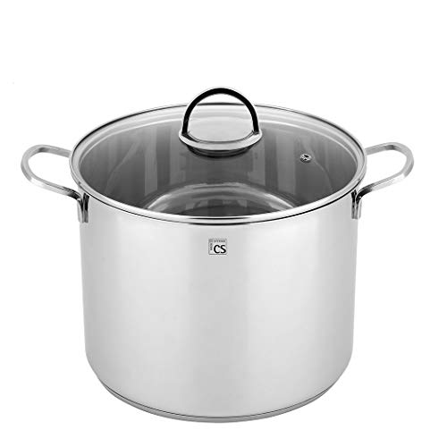 CARL SCHMIDT SOHN Großraumtopf Trier rostfrei Edelstahl D: 28 cm Volumen: 15,5 l, 075163, Silber von Carl Schmidt Sohn