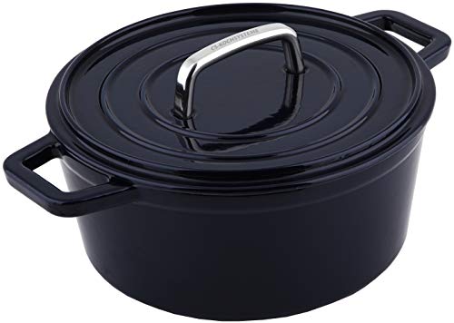 CS Kochsysteme 079369 ALPEN Stieltopf, Gußeisen, Schwarz von CS-KOCHSYSTEME