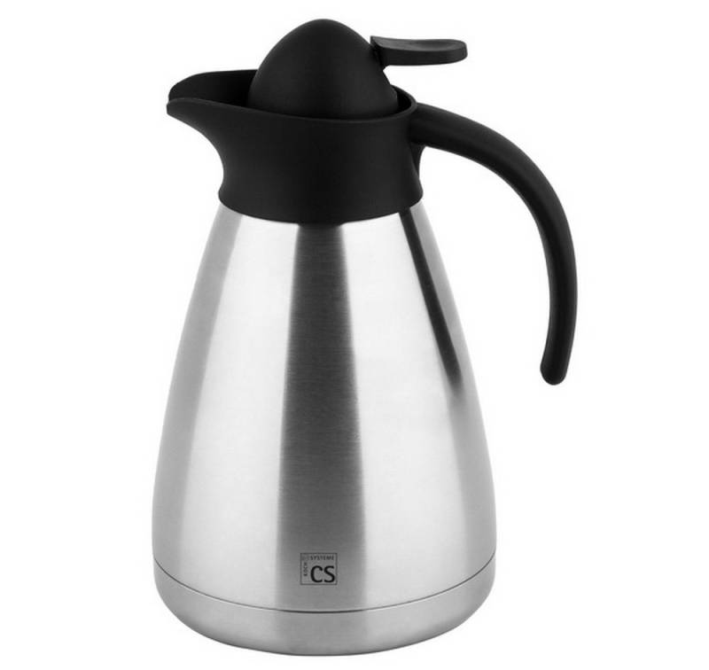 CS Koch-Systeme Isolierkanne Isolierkanne Cottbus by Carl Schmidt Sohn, 0,5 l, Kaffeekanne / Teekanne mit doppelwandiger Isolierung Edelstahl von CS Koch-Systeme