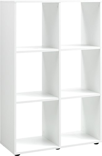 Regal, Holz, weiß, 32 x 70 x 109 cm von CS Schmal