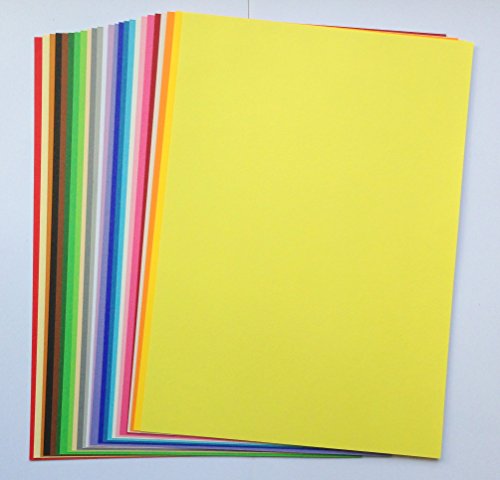 MADE IN GERMANY 25 Blatt farbiges TONZEICHENPAPIER A4 135 g/m² in 25 Trendfarben sortiert CS Paper – Papier zum Basteln & Falten im Format DIN A4. Papier für den Heim- & Bürobedarf von CS Webkontor