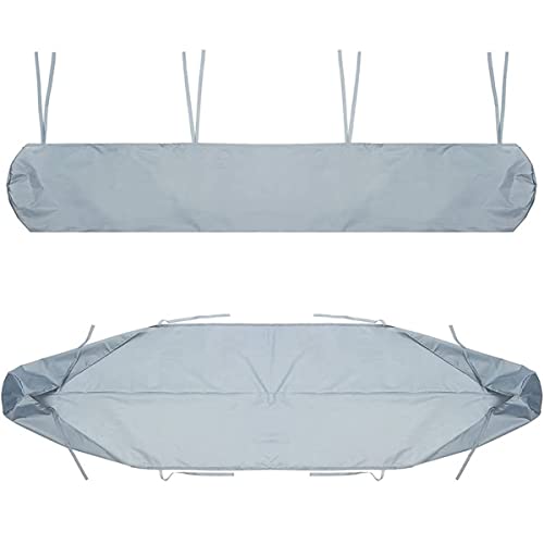 Markisen-Schutzhülle für Markisen, Sonnensegel UV Regen Wasserdicht schneefest mit Schnur Wandmarkise Abdeckplane, für Mobile Markise, Lagerung im Winter, Garten und Terrasse (2.5M, Grau) von CSARPECT