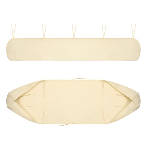Markisen-Schutzhülle für Sonnensegel, UV Regen Wasserdicht Schneefest Mit Schnur, Wandmarkise Abdeckplane für Mobile Markise, Lagerung im Winter, Garten und Terrasse (2.5M, Beige) von CSARPECT