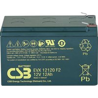 CSB Battery EVX 12120 EVX12120F2 Bleiakku 12V 12Ah Blei-Vlies (AGM) (B x H x T) 151 x 100 x 98mm Fla von CSB Battery