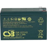 CSB Battery EVX 1272 EVX1272F2 Bleiakku 12V 7.2Ah Blei-Vlies (AGM) (B x H x T) 151 x 99 x 65mm Flach von CSB Battery