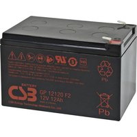CSB Battery GP 12120 Standby USV GP12120F2 Bleiakku 12V 12Ah Blei-Vlies (AGM) (B x H x T) 151 x 100 von CSB Battery