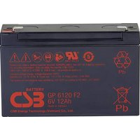 CSB Battery GP 6120 Standby USV GP6120F2 Bleiakku 6V 12Ah Blei-Vlies (AGM) (B x H x T) 151 x 101 x 5 von CSB Battery