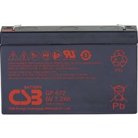 CSB Battery GP 672 Standby USV GP672F1 Bleiakku 6V 7.2Ah Blei-Vlies (AGM) (B x H x T) 151 x 101 x 34 von CSB Battery