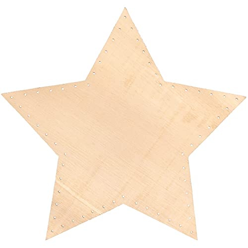 CSB-Center Korbboden Korbflechtboden Stern 35 x 36,5 cm mit 5 Zacken Sperrholz 8mm von CSB-Center
