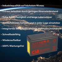 CSB - B-Ware agm Bleiakku 12V 7Ah UPS123606 F2F1 extrem hochstrom Akku 1 von CSB