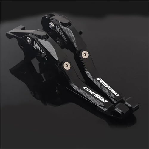 CSBWFCB Für A&prilia RS 660 2020-2023 RS660 2022 MOTOPA Motorrad RS 660 Einstellbarer CNC 5D Aluminium-Bremskupplungshebelgriff von CSBWFCB