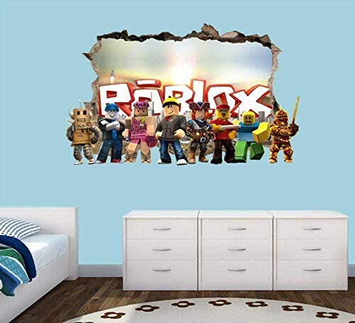 CSCH Wandtattoo Schlafsaal Kinderzimmer Aufkleber Kreative Tiere 3D Wandtattoos Cartoon game Wandaufkleber 3D Wandaufkleber Kunst Aufkleber Vinyl Schlafzimmer Zuhause Schlafzimmer von CSCH