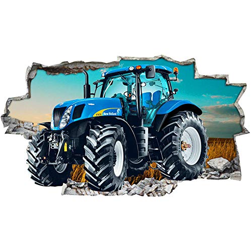 CSCH Wandtattoo blaue Traktor Feld Sonnenuntergang Himmel Wandkunst Aufkleber Aufkleber Vinyl Zimmer von CSCH