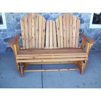 Amish Handgefertigt Adirondack Zweisitzer Segelflugzeug von CSCedarProductsInc