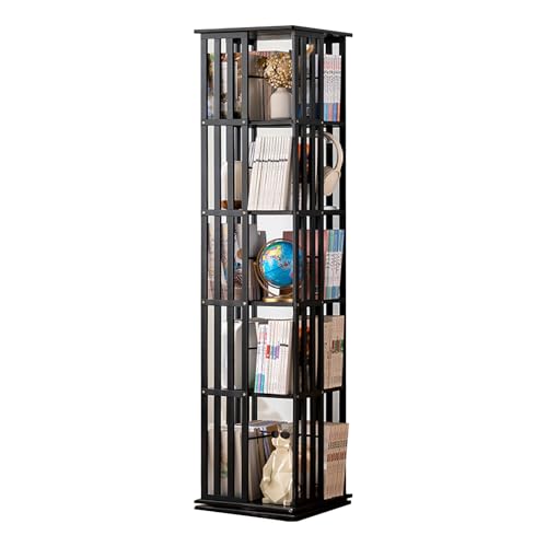 CSEDF-CRYP BibliothèQue Rotative，éTagèRe Rotative，Grande Capacité Etagere Salon Pour Rangement BibliothèQue Haute Densité à 5/6 Niveaux Sur Pied (5 Ebenen) von CSEDF-CRYP