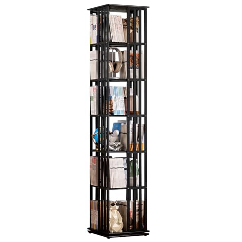 CSEDF-CRYP BibliothèQue Rotative，éTagèRe Rotative，Grande Capacité Etagere Salon Pour Rangement BibliothèQue Haute Densité à 5/6 Niveaux Sur Pied (6 Ebenen) von CSEDF-CRYP