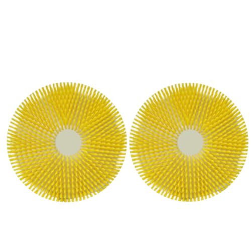 CSEDF-CRYP Solaranlagen Reiniger Runder BüRstenkopf，Nylonmaterial Solar Reiniger ErsatzbüRstenköPfe，Photovoltaik Reiniger Keine BeschäDigung des Reinigungsbrettes(2 Stück) von CSEDF-CRYP